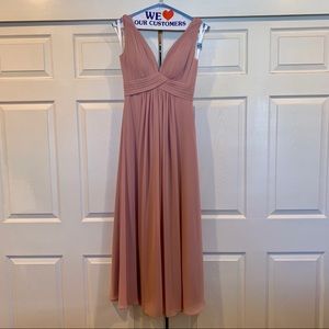 Azazie Dusty Rose Bridesmaid Dress - hemmed